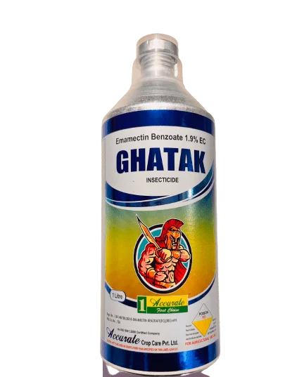 GHATAK Insecticide - Emamectin Benzoate 1.9% EC broad spectrum pest killer by Accurate Crop Care